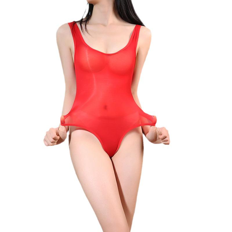 Japanese Hot Silky High-Cut School Swimsuit Bodysuit