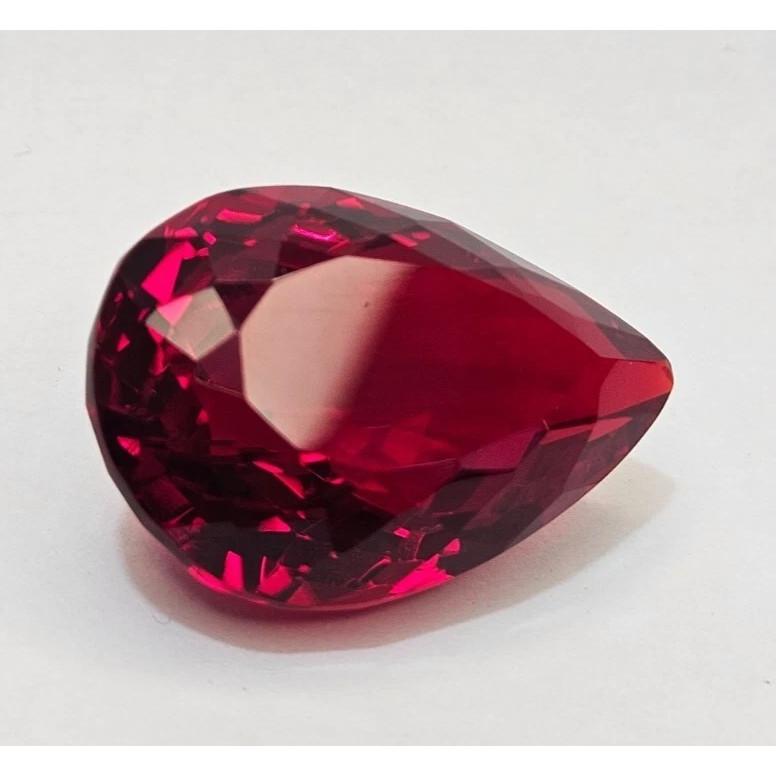 Ruby Natural Red Pear Cut Loose Certified Gemstone For Pendant Making