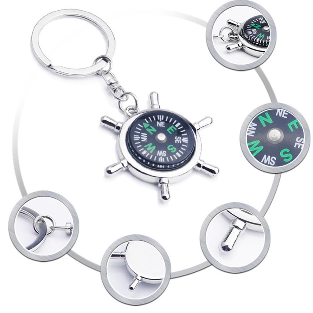 Watertight Sighting Keychains Compasses Survival Camping Mountaineering Boating Compasses Mini Navigation Compasses