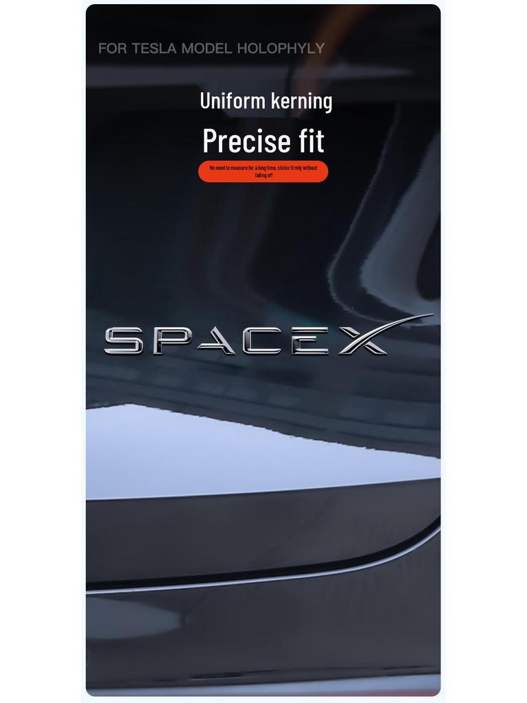 Tesla Model 3/Y/YL Rear Tail Metal Lettering Badge Sticker Accessories