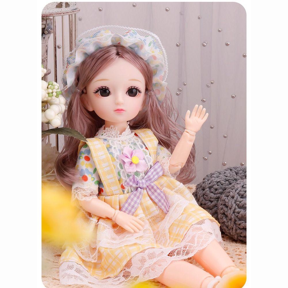 23 bewegliche Gelenkpuppen 30CM 23 bewegliche Gelenkpuppen mit Kleidung Kleid DIY Spielzeugpuppen Mädchen