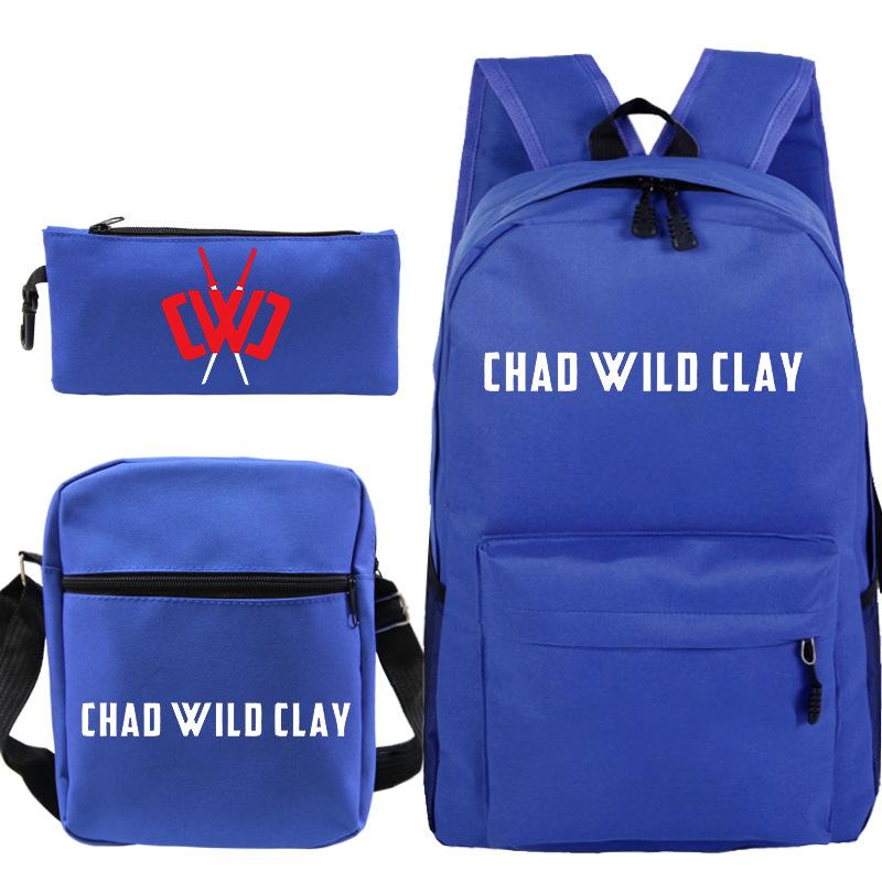 Popular game merchandise printed backpack popular student bag three-piece set