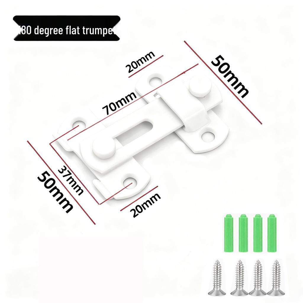 Modern Black Stainless Steel Door Buckle Latch for Pet Cage or Barn Sliding Doors