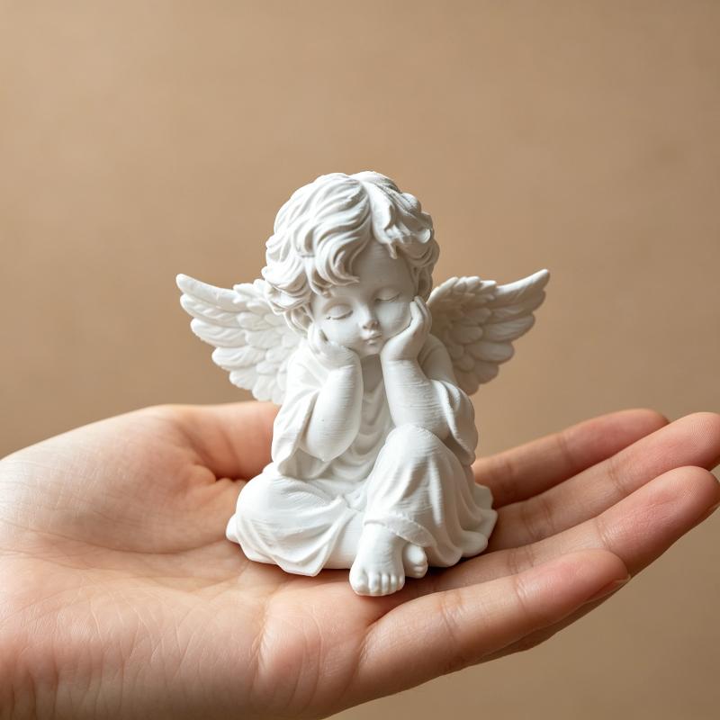 3D Printed Little Angel Statue Ornament Perfect For Home Bedroom Desktop Decoration Gfts