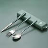 Gourmet Portable Spoon and Fork Set (Green)