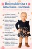 Bodosukienka Body Sukienka Rozm 62 Długi Rękaw Z Falbankami Róża Puder