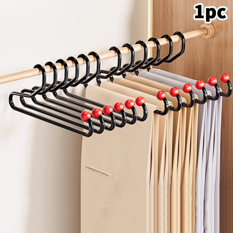 1pc Goose-shaped Trouser Rack Household Seamless Non-slip Trouser Hanging Wardrobe Built-in Organizer Hanger Storage Artifact