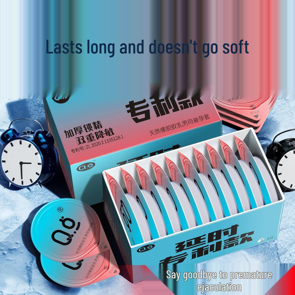 Q-point Ultra-Thin Hyaluronic Acid Condoms: Long-Lasting and Safe for Enhanced Pleasure.