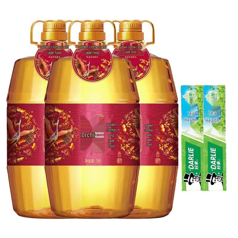 Набор предметов первой необходимости для ухода за полостью рта и кулинарного масла