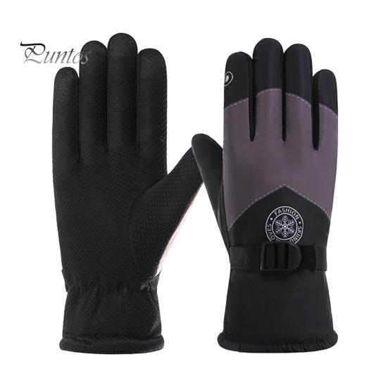 

Зимние термоперчатки, водонепроницаемые, для холодной погоды, лыжные перчатки, ветрозащитные перчатки для согревания рук, для катания на лыжах, езды на велосипеде, активного отдыха на свежем воздухе чёрный