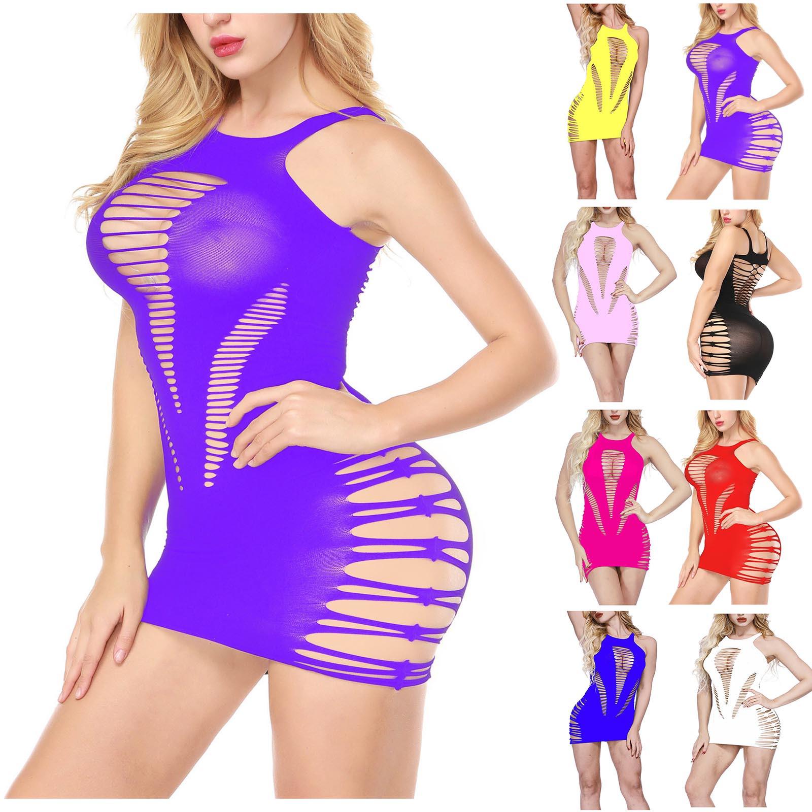 

Женщины Сексуально-Нижнее белье Пижама Атлас Silk Babydoll Пижама Комплект