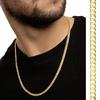Chaîne en Or Chaîne Homme Maille Forçat 12G Pleine Forgée 55cm Argent 925