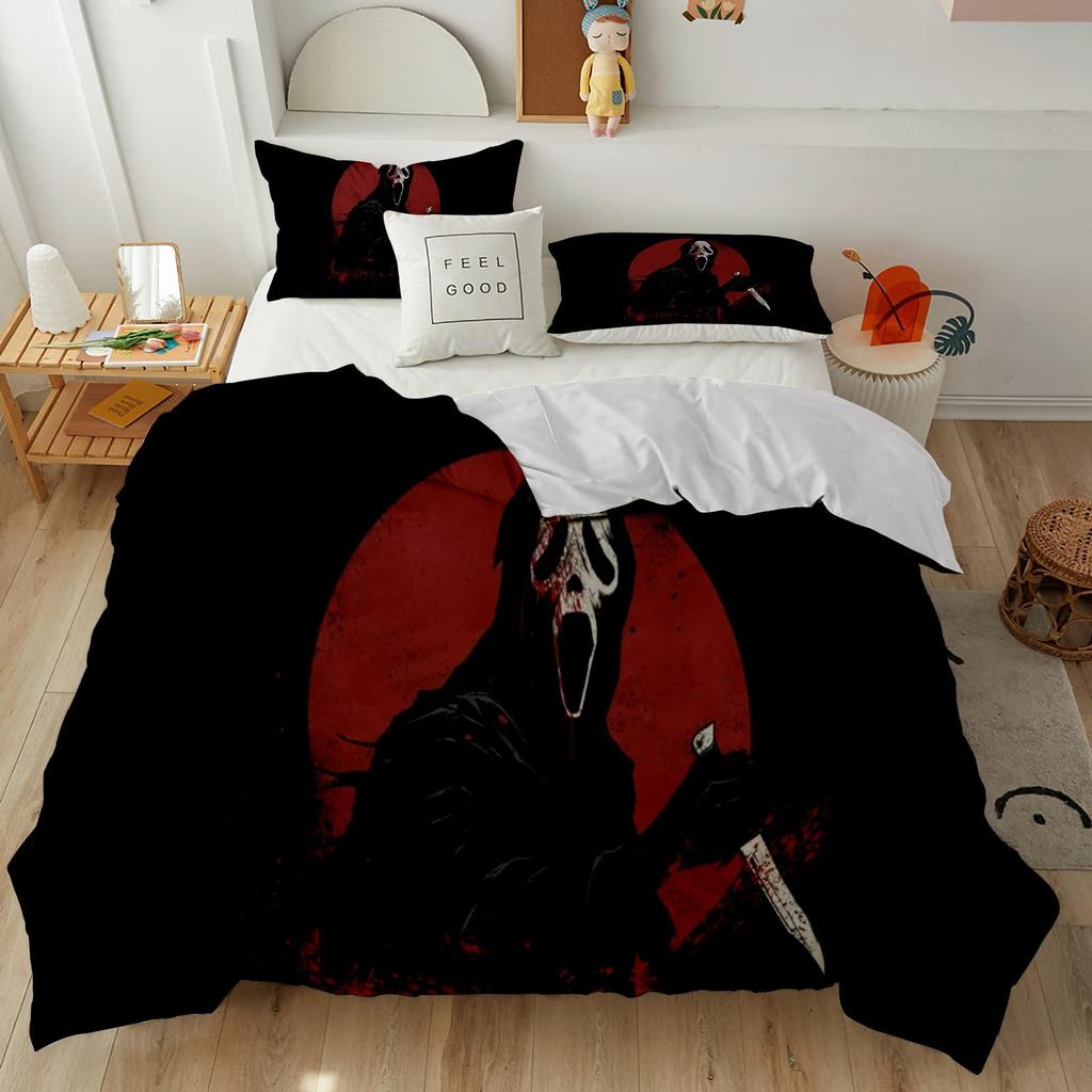 Horror Room Decorative Bedding Three-Piece Quilt Cover
