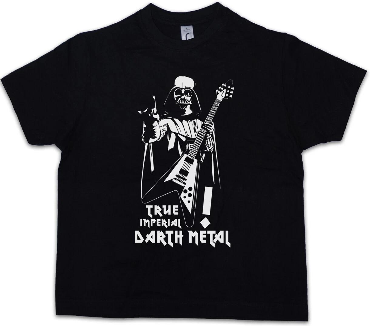TRUE IMPERIAL DARTH METAL Kids Boys T-Shirt Star Vader Darkthrone Black Wars- 100