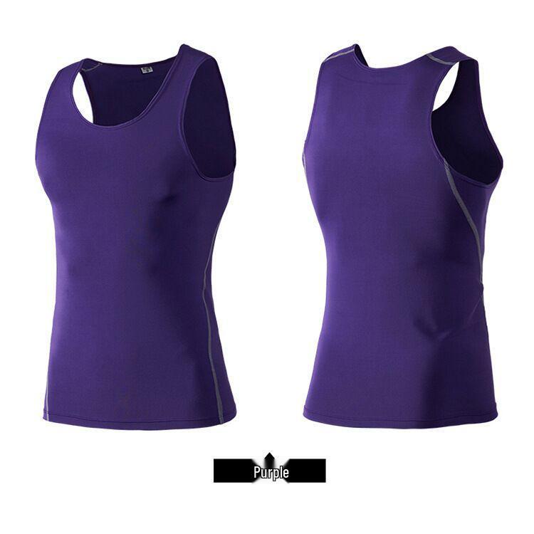 

Men s Quick-Dry High Elastic Training Vest - Breathable, Sweat-Wicking Base Layer for Running & Basketball Triple Extra Large