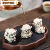 Yixing Zisha Cute Little Sheep Tea Pet Boutique Flowerpot Landscaping Tea Figurine Play Toys Tea Statue Ornaments Supplies Gift