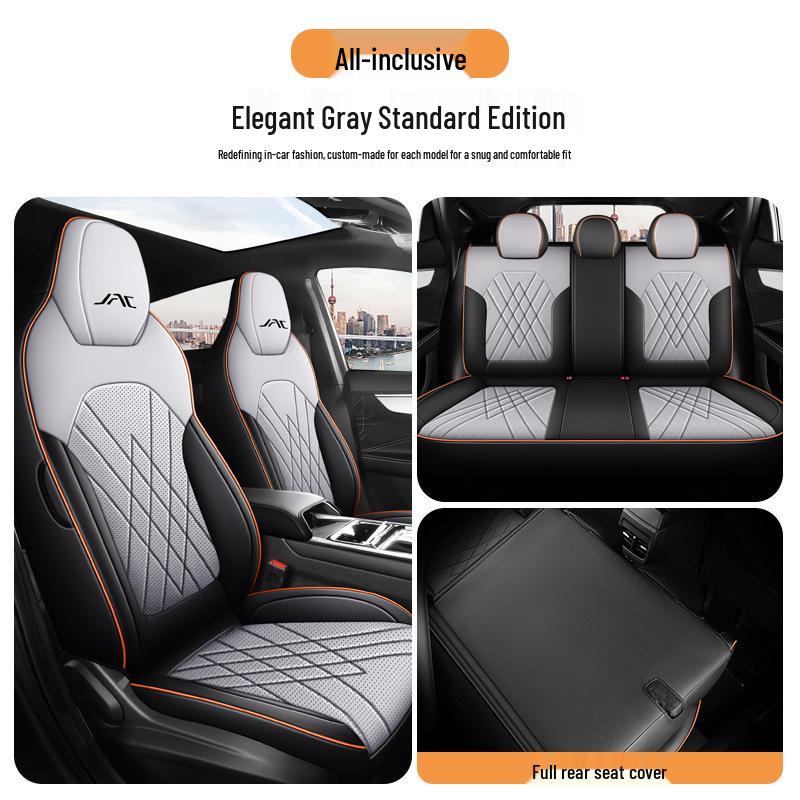 New Model Jianghuai Sihao A5 Full Leather Car Seat Cushion - Universal, All-Season