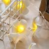 Foam Plumeria Flower String Lights Battery Powered Christmas Garland Fairy Lights for Christmas Home Wedding Party Decor