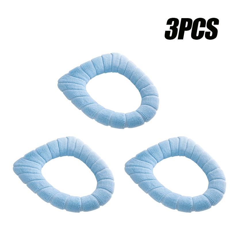 20 pezzi Cuscino per sedile WC per uso domestico Inverno Ispessito Peluche Cuscino per sedile WC Scalda sedile WC Coprisedile per WC