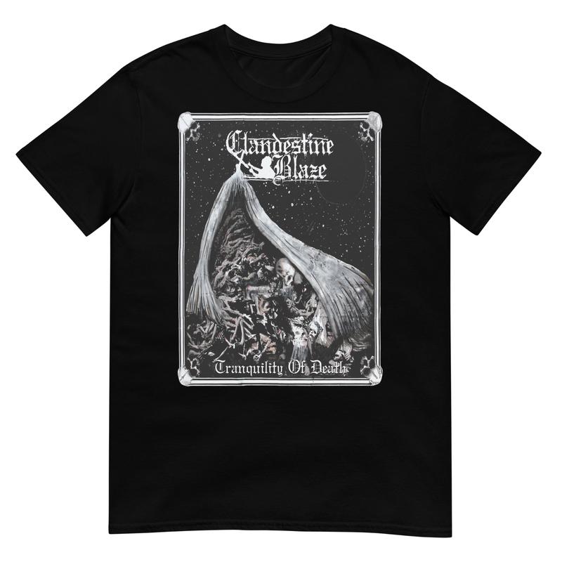 CLANDESTINE BLAZE  Tranquility Of Death Unisex T-shirt Graphic Tee XL