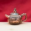 Kirin Wealth Pot Rotating Handle Stress-Relief Keychain Gift