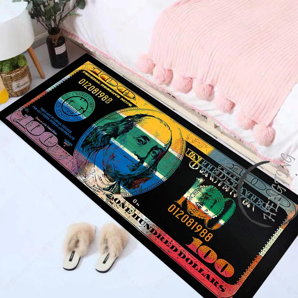 Hallway Entrance Doormat Dollar Money Pattern Living Room Floor Rugs Home Decor Kitchen Absorbent Carpet Anti Slip Bathroom Mat