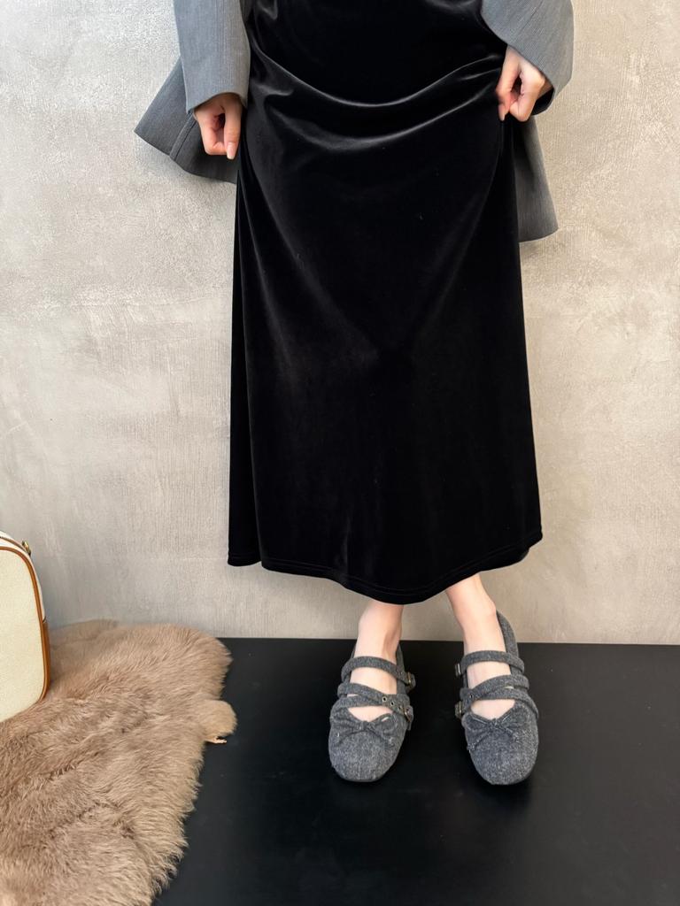 Retro Ballet Style Cross Buckle with Flat Mary Jane Shoes Women's Shoes 2025 New Autumn and Winter Maillard Single Shoes