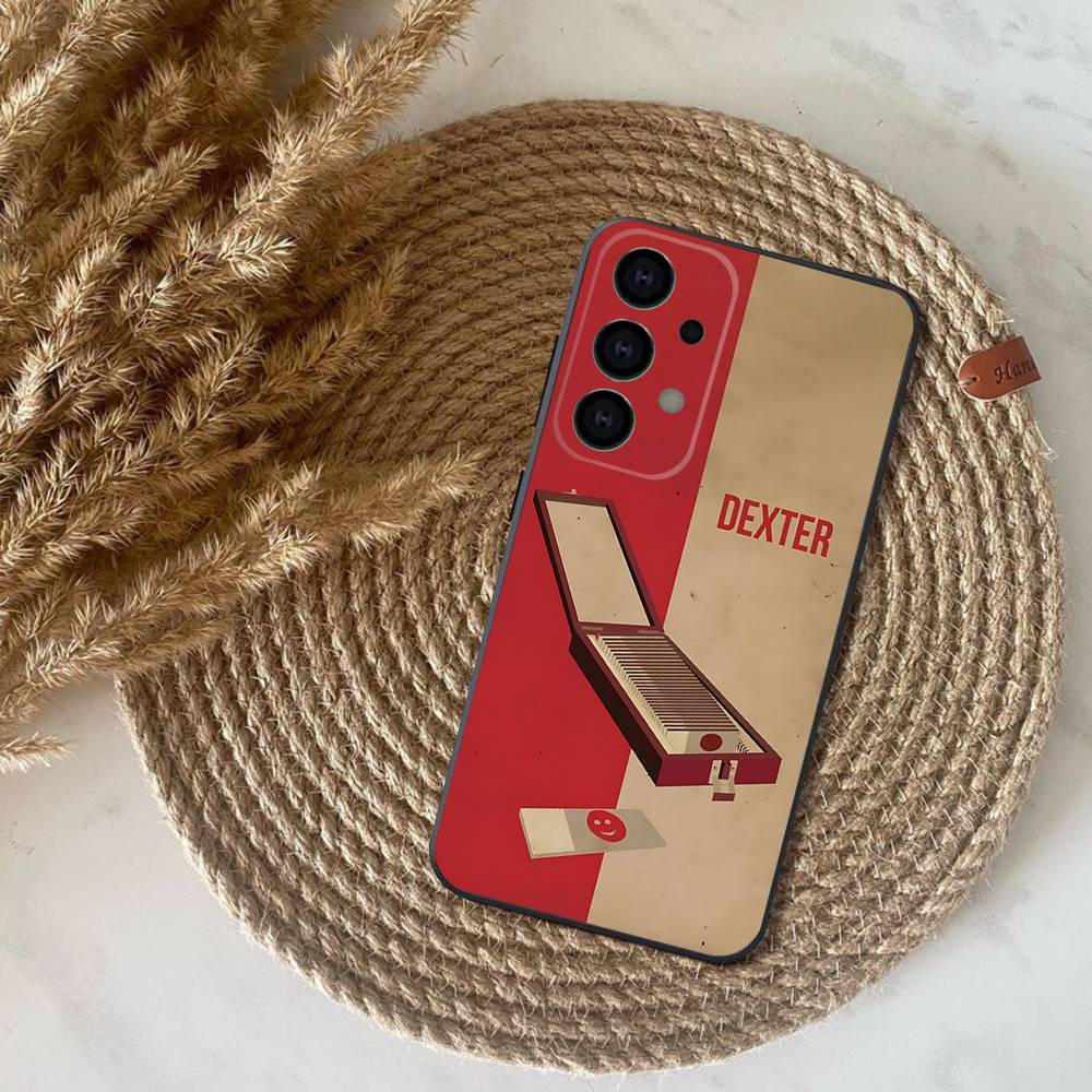 Phone Case For Samsung S25,S24,S21,S22,S23,S30,Ultra,S20,Plus,Fe,Lite,Note,10,9,5G D-Dexter Morgan Black Cover