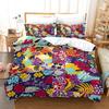 Home Textile Splicing Quilt Cover Digital Printing Three-Piece Set 3D