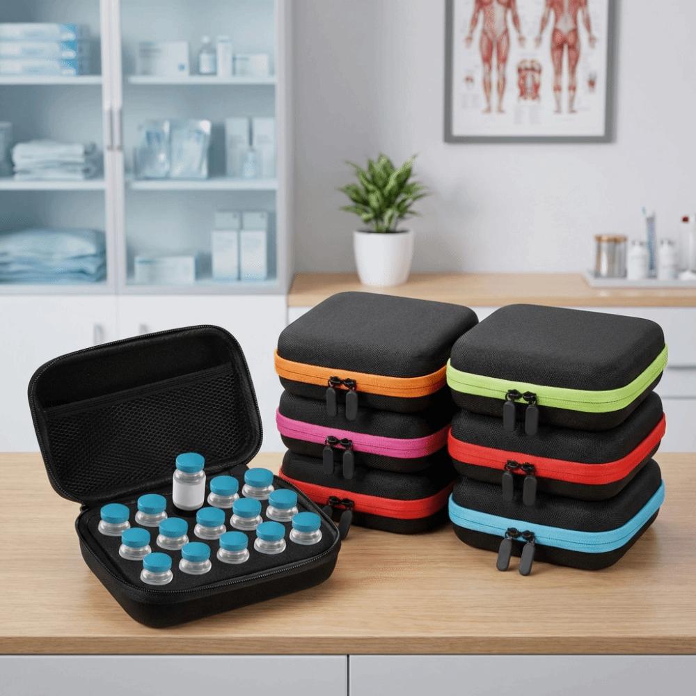 15 Slots Insulin Vial Storage Case Waterproof Insulin Organizer Essentials Oil Case  Diabetics