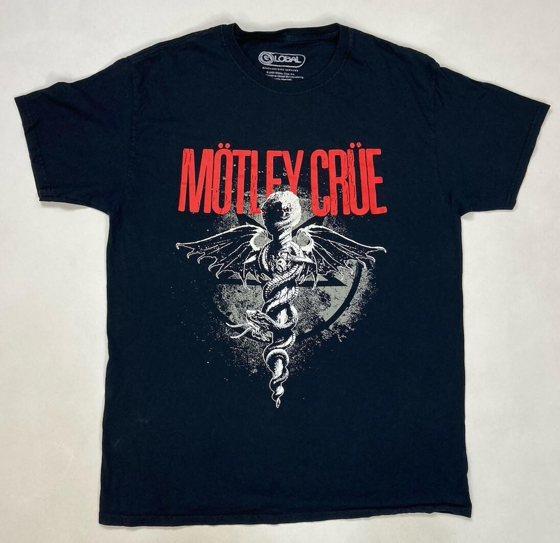 Motley Crue Graphic T-shirt Men Medium Black Short Sleeve Music L