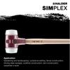 HALDER Simplex Sledge Hammer Polyethylene Diameter 80 (White) 3007.081