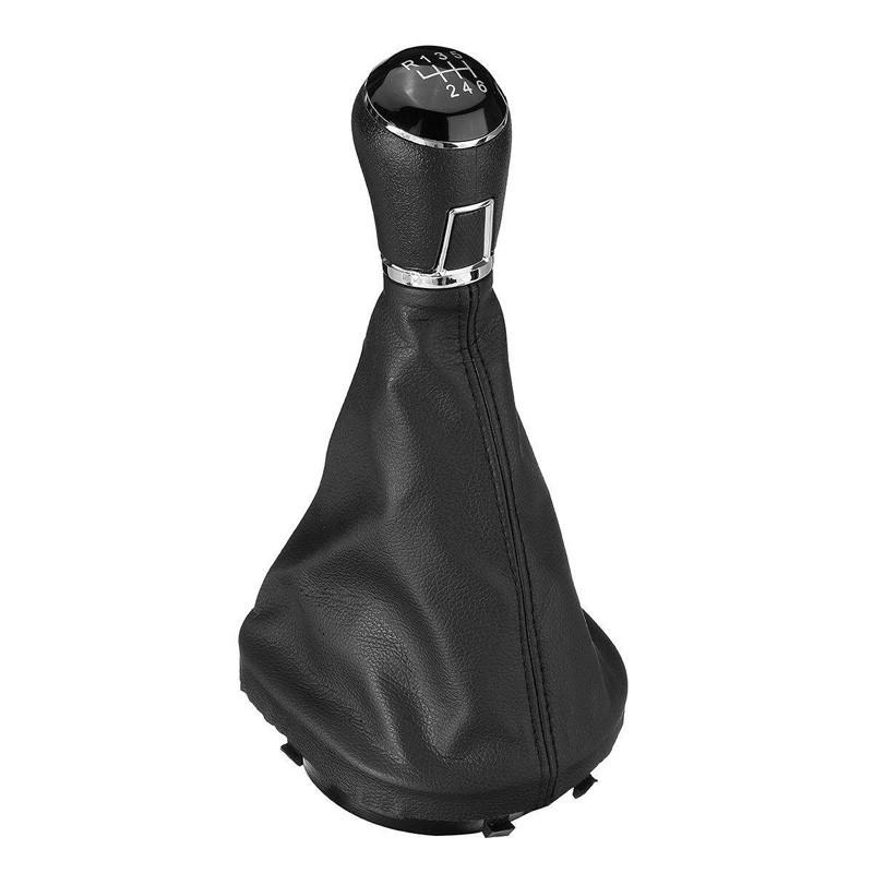 Car Accessories 6 Speed Gear Shift Knob Gear Stick Gaiter Boot for VW Touran 2003-2015/Caddy III 03.2004-05.2015