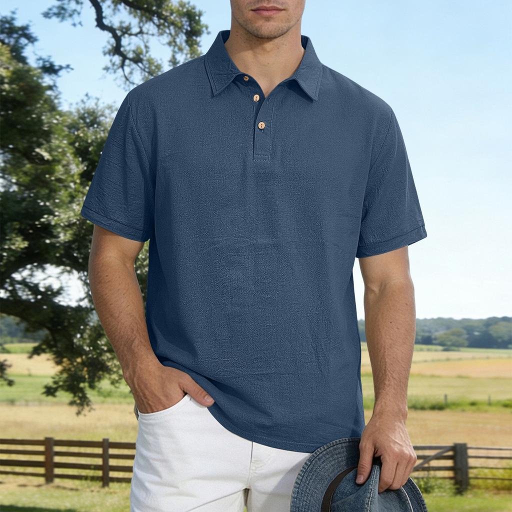 Classic Mens Polo Shirts Short Sleeve Comfortable Polo Shirts for Men Adult Casual Golf Clothing for Men Lightweight Polo Shirt