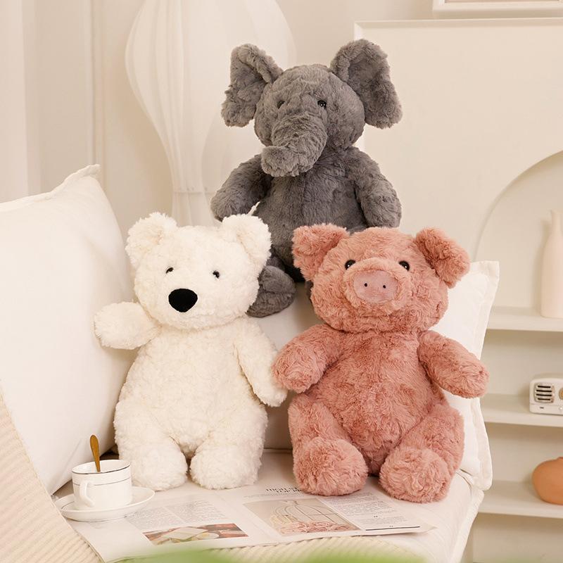 Cute Forest Pink Pig Doll Barcelona Bear Doll Panda Plush Toy Children Comforting Rag Doll Gift