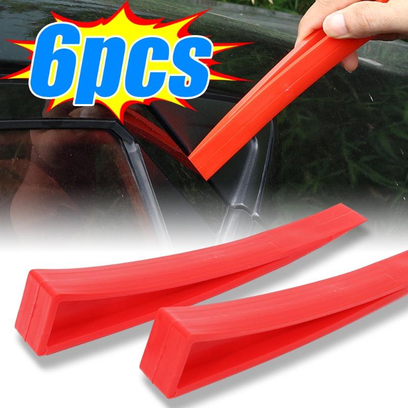 Red Car Window Dent Repair Plastic Repair Hand Tools Car Universal Crowbar Enlarger Door Recess Body Window Door Wedge Remove