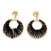 Unpierced Clip On Round Metal Dangle Earrings For Women Black Seed Beads Vintage Styles Fashion Zircon Wholesales Gifts 2023634