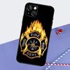 Firefighter Fire Fireman Phone Case For iPhone 16 15 Pro Max 12 13 Mini 11 14 Pro Max XR 16 15 Plus 16e Cover Coque
