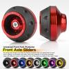 1Pair Motorcycle Crash Protector Aluminum Alloy Wheel Front Fork Frame Falling Protection Pads Sliders Moto Safty Accessories
