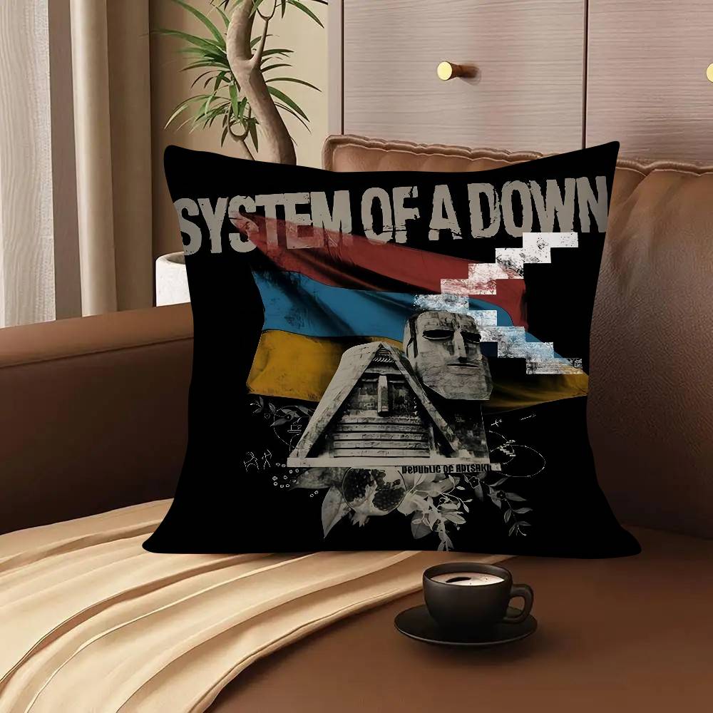S-System Of A D-Down Band Pillow Case Square Pillow Bedroom Sofa Leisure Comfort Cushion Car Living Room Home Decoration