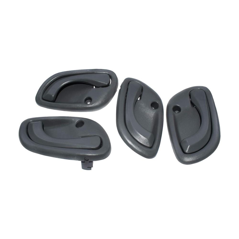 4Pcs Inside Door Handle Gray For Suzuki Grand Vitara 1999-2005 Chevrolet Tracker