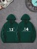Couple Hoodies 1314 Matching Sweatshirts for Men Women Long Sleeve Pullover Hooded Tops with Pocket Valentine's Day Gift