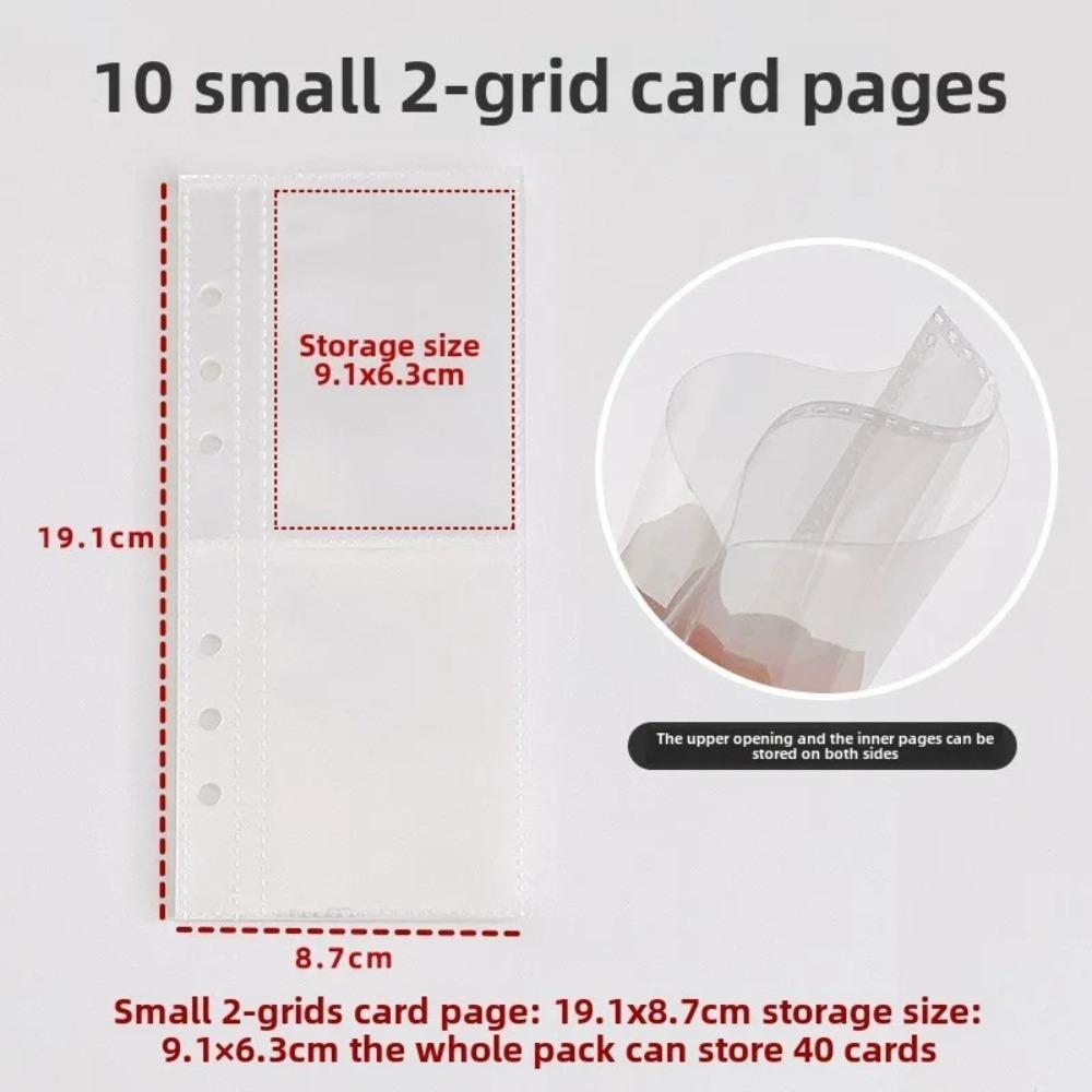 

Обложка для блокнота А6 из ПВХ с 6 отверстиями, узкая откидная обложка, альбом для открыток, органайзер для коллекционирования B2