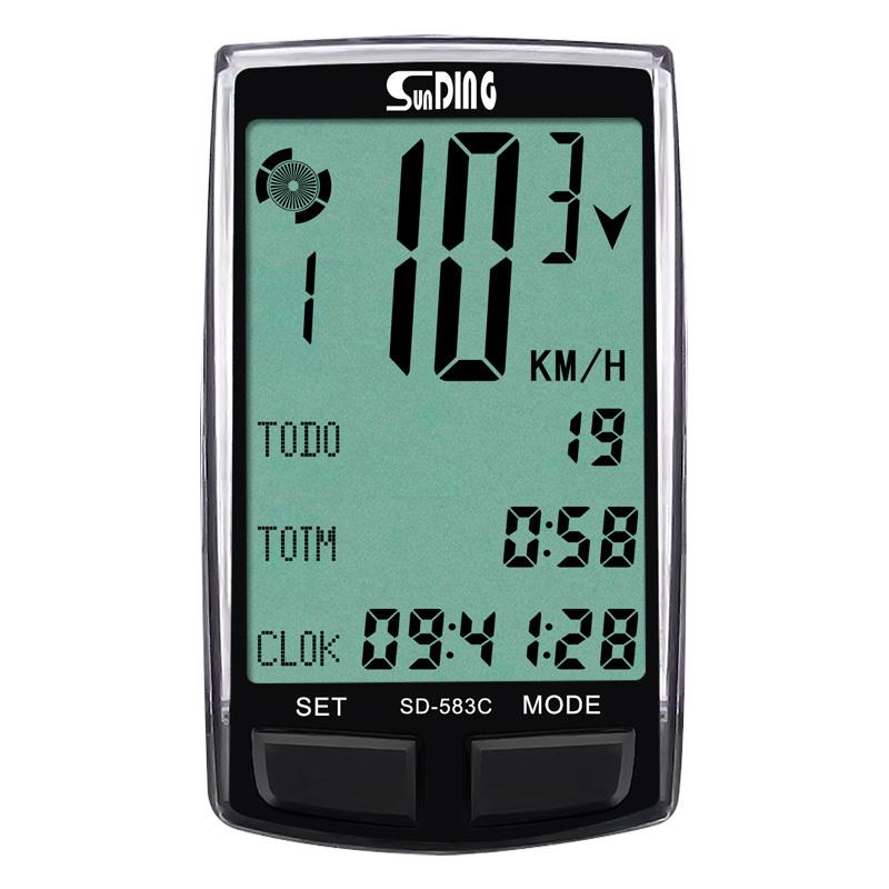 Sunding Bike Computer Wireless Bicycle Speedometer Odometer Outdoor Indoor Exercise