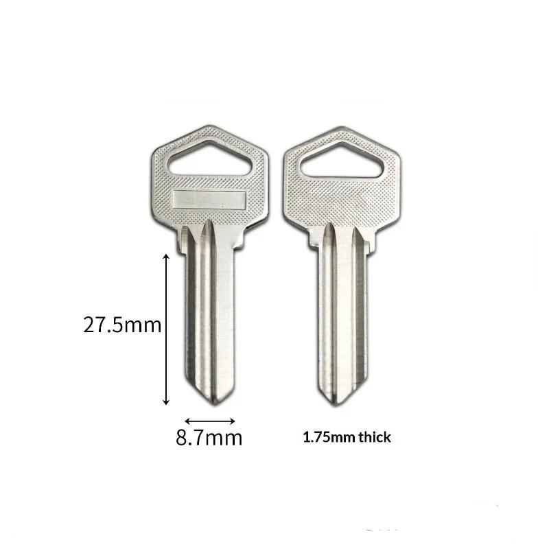 Chiave Vergine Durevole E118 2 Pezzi Acciaio Inossidabile Resistente alla Ruggine Dimensioni Precise per Sostituzione Chiave Serratura Ufficio Commerciale