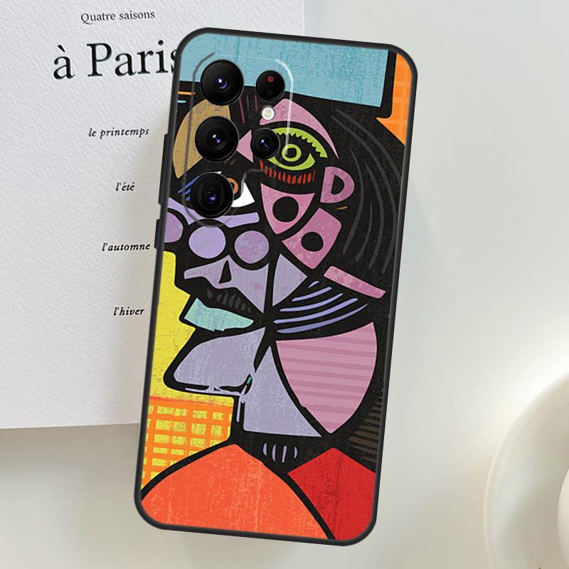 Picasso Abstract Art Painting Case For Samsung Galaxy S26 Ultra S24 S23 S22 S21 S25 Ultra S10 S20 Plus S25 FE Phone Cover