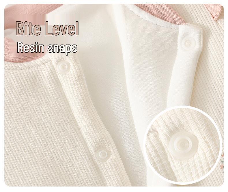 Baby Winter Jumpsuit: Soft Cotton Floral Long Sleeve for 100-Day Infants