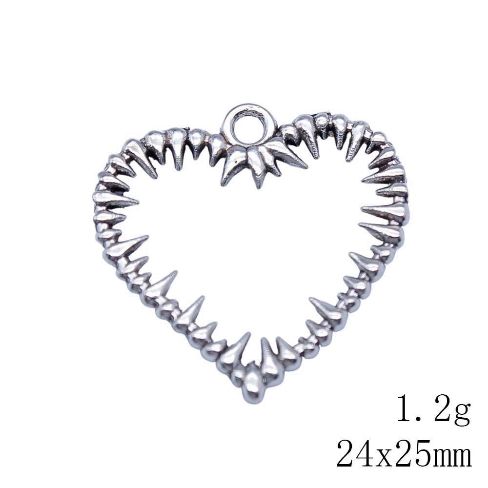 Back To School Charm Bracelet Hollow Peach Heart Charms Pendant Ornaments For Home Male Pendant