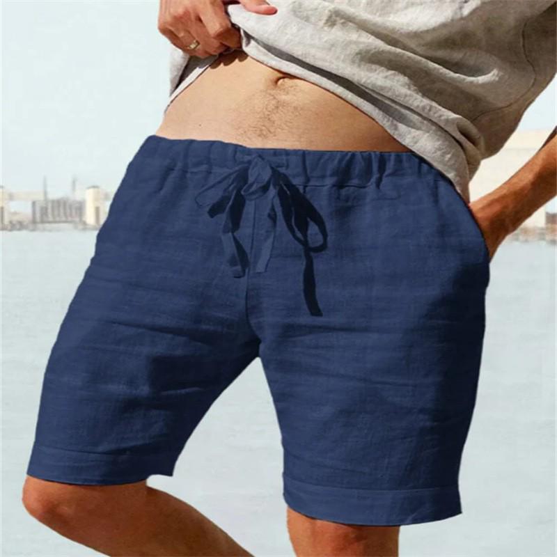 Value Vault 2023 Heren Zomer Los Katoen Linnen Ademend Sport Casual Korte Broek 2XL
