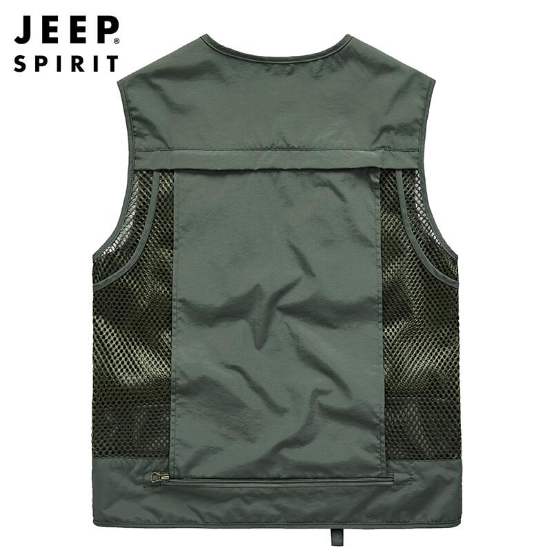 JEEP SPIRIT Men's Outdoor Multi-Pocket Vest